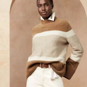 banana republic RELAXED COLOR-BLOCKED SWEATER